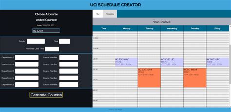 uci schedule of classes|uci class catalogue.